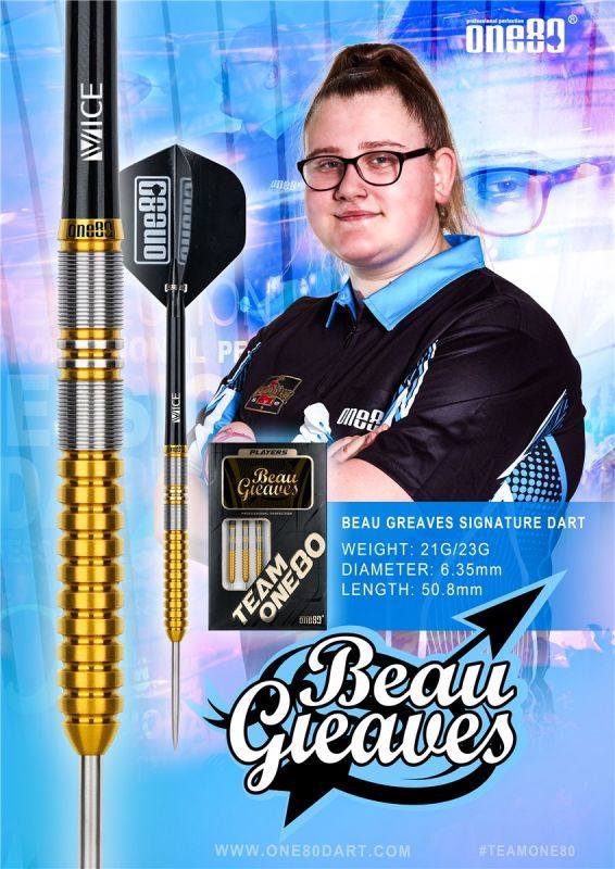 one80 Beau Greaves Steeldarts 21/23 Gramm Steeldarts