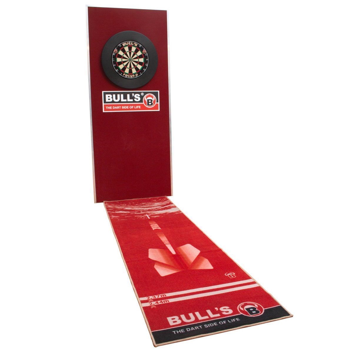 BULL'S Carpet Mat "180" Red Rot Dart Teppich Dart Schutzmatte