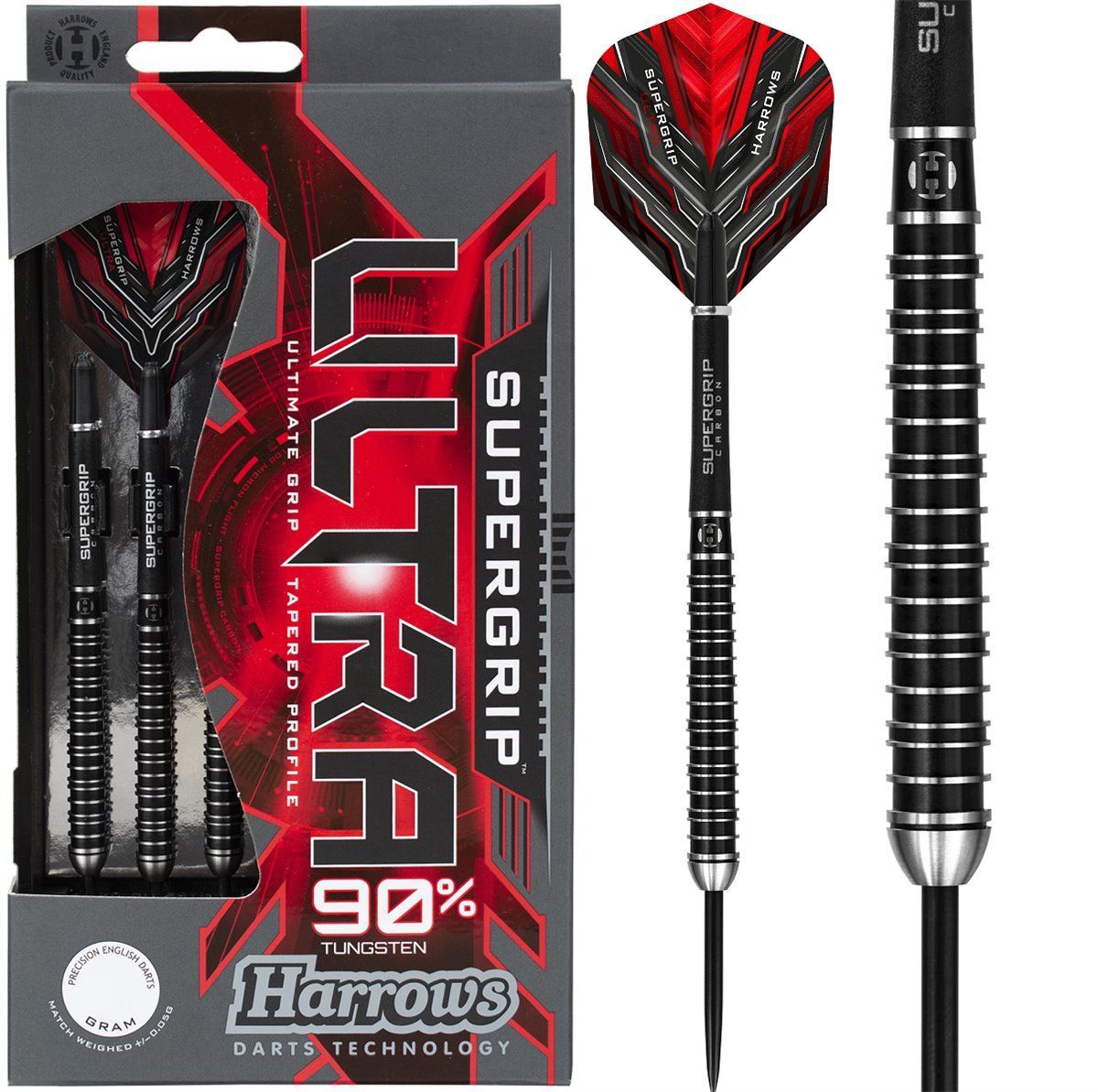 Harrows Supergrip Ultra 90% 21/22/23/24/25/26/28/30g Steeldarts