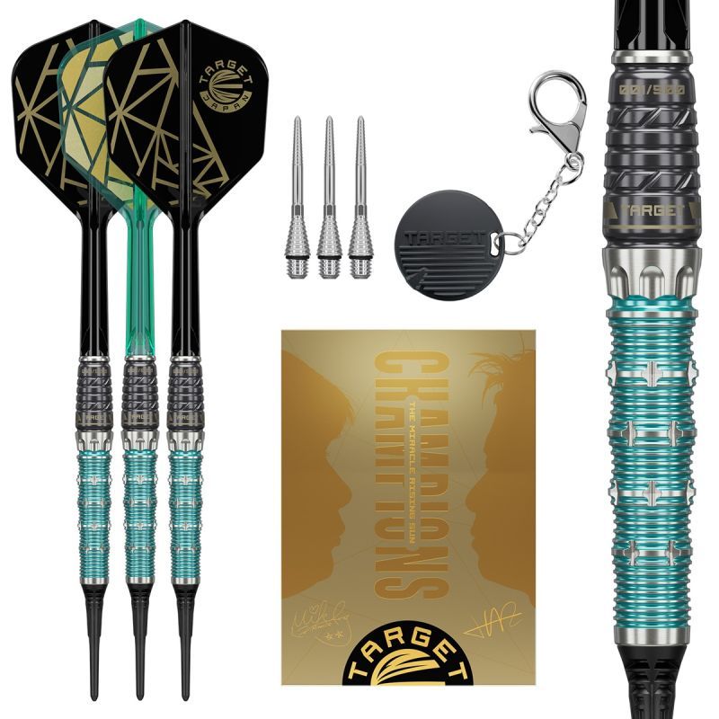 Target The Miracle Rising Sun Limited Edition Champions Set 95% 2BA Softdarts 21,5 Gramm Softdarts