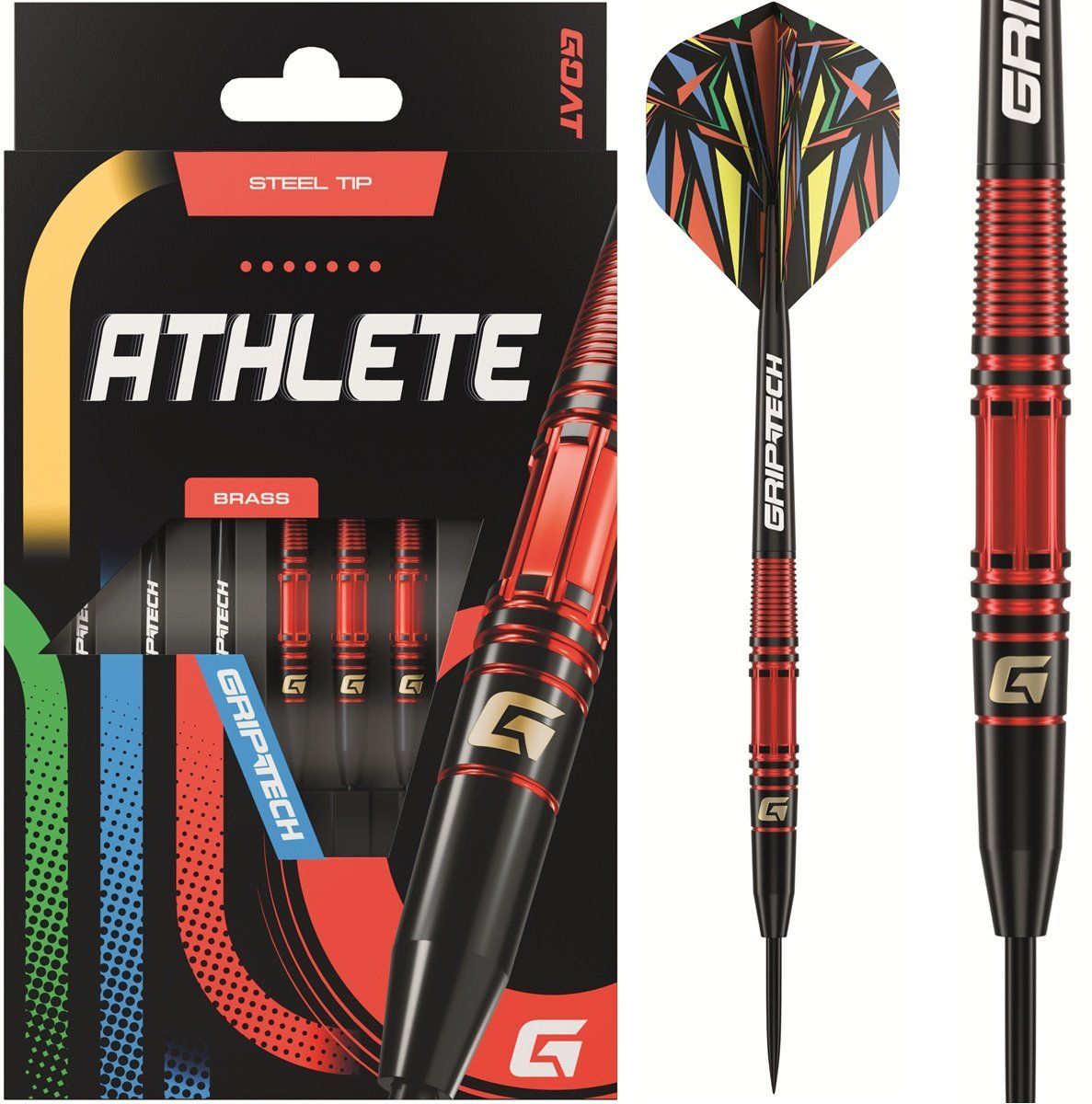 GOAT Athlete Red Brass Steeldarts 11 Gram Steeldarts