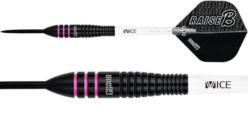 one80 Raise B BPI Fléchettes à pointe acier 23 Grammes Steeldarts