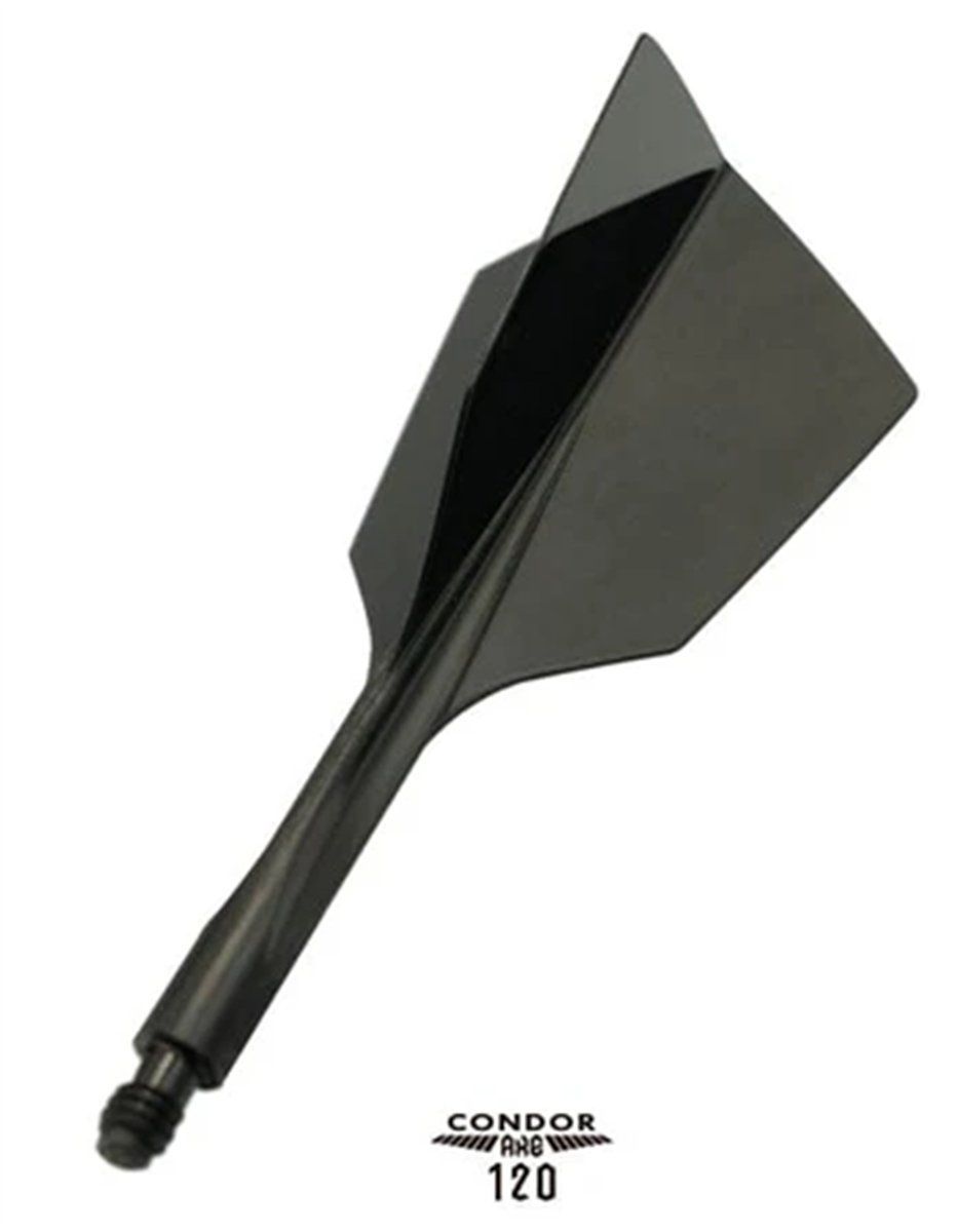Condor Dart Flights Shafts AXE 120 Schwarz Narrow Flights