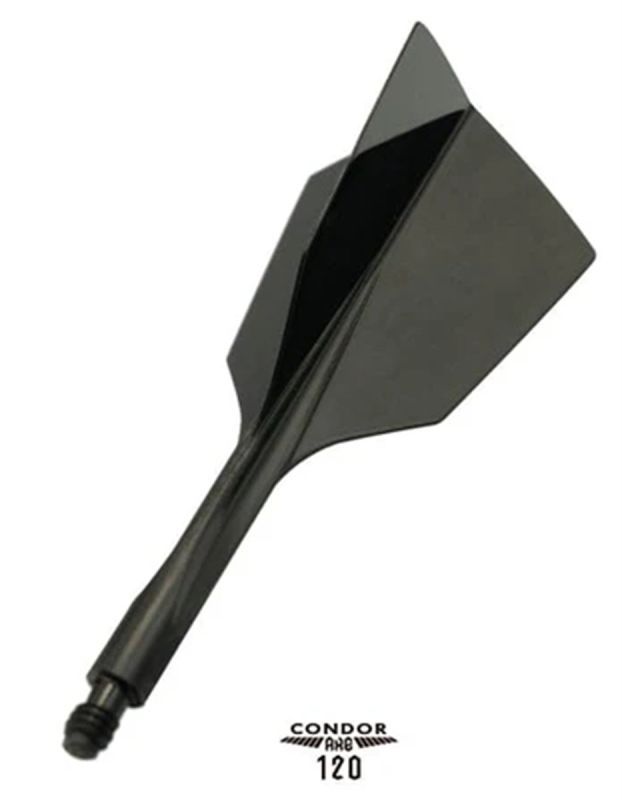 Condor Dart Flights Shafts AXE 120 Schwarz Narrow Flights