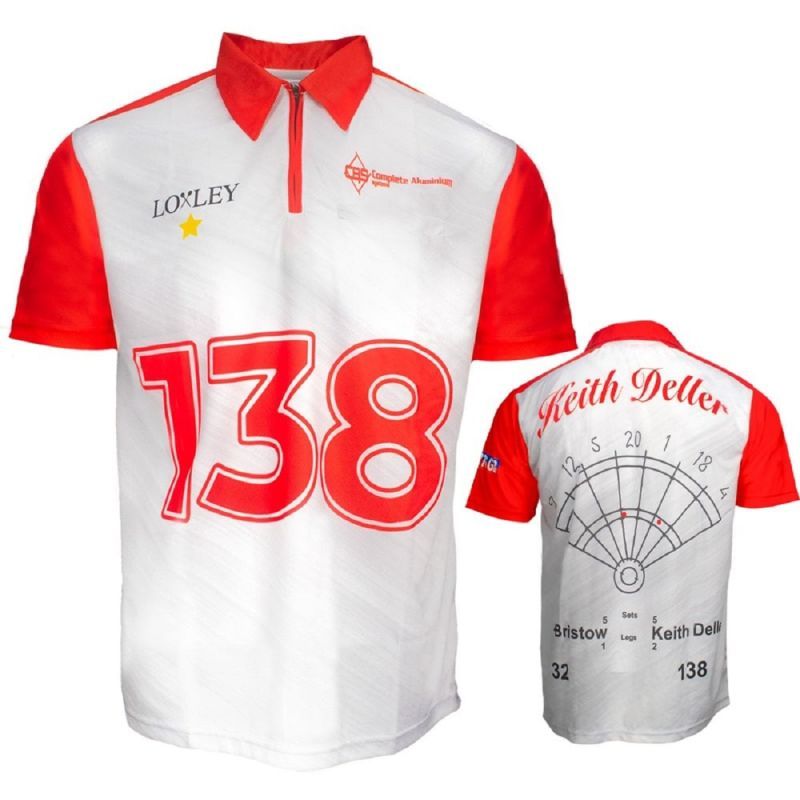 Loxley Replica Dart Shirt Keith Deller S-5XL Dartshirt