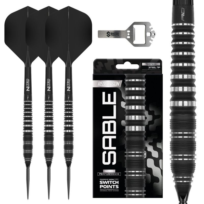 Reddragon Sable Torpedo Switch Point 90% Steeldarts 23/24/25 Gramm Steeldarts