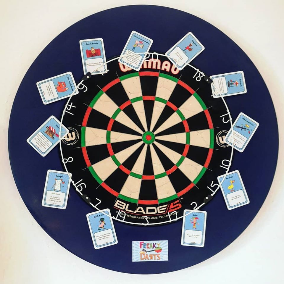 Freaky Darts Das etwas andere Dart Spiel Kartenspiel Spielkarten