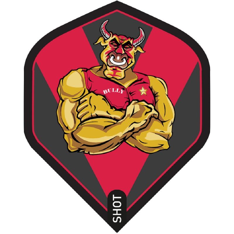 Shot! Branded Michael Smith Bully Boy Red Standard No.2 Flights