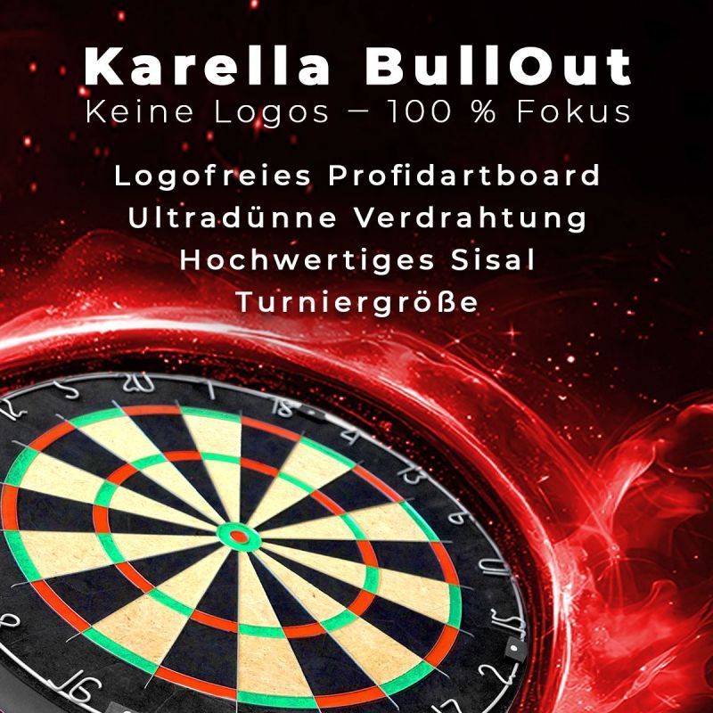 Karella Dartboard BullOut Bristle Board