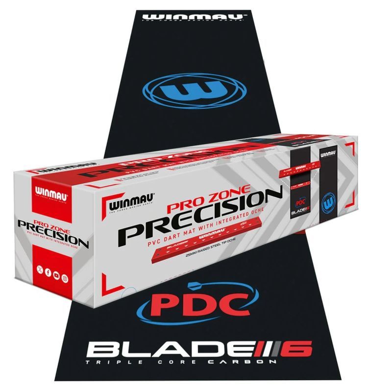 Winmau Dartmatte Teppich Pro-Zone Precision PVC mit Oche Dart Schutzmatte