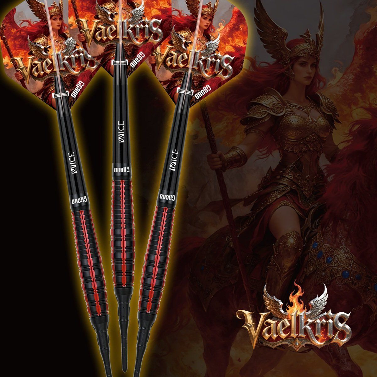 ONE80 Vaelkris V05 90% Softdarts 18/20 Gramm Softdarts