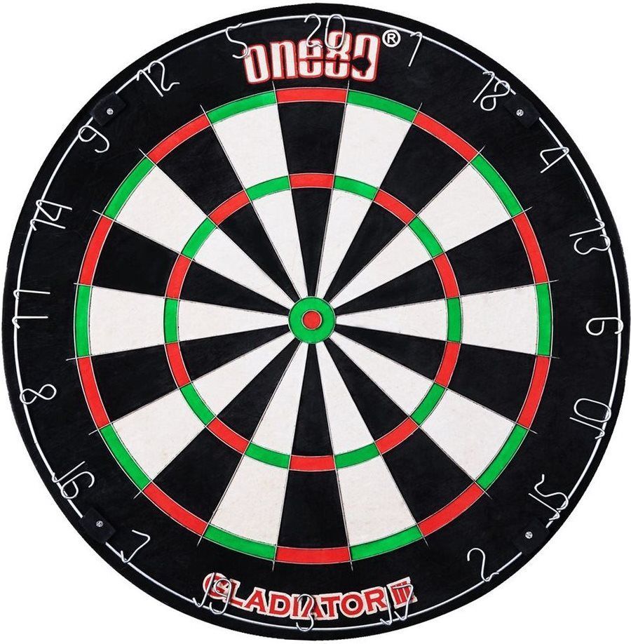 Kit Completo Freccette Steel con Bersaglio one80 Gladiator III e Accessori Bristle Board