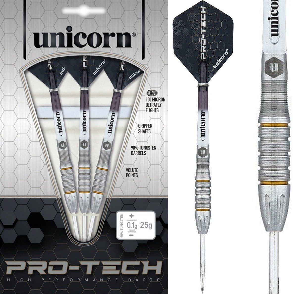 Unicorn Pro-Tech 5 90% Steeldarts 23/25/27 Gramm Steeldarts