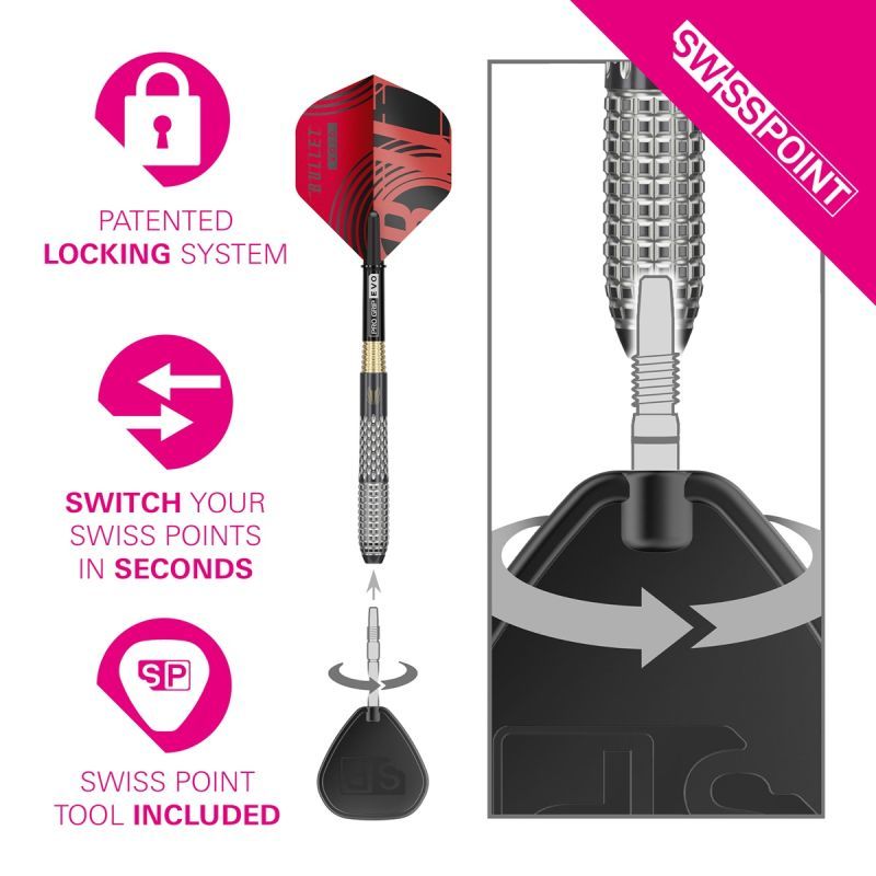 Target Stephen Bunting G5 Void Swiss Point 95% Steeldarts 18Gramm Steeldarts
