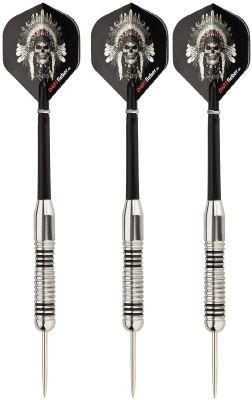 B-Ware Mega Starter-Set Dartboard Gladiator 3 Surround ROT Abwurflinie 2 Set Darts Checkoutkarte Scoreboard Block Flyer Aufkleber Bristle Board