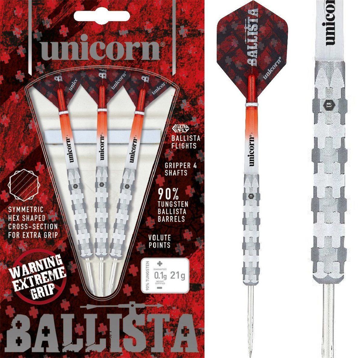 Unicorn Ballista 1 90% Steeldarts 21/23/25 Gramm Steeldarts