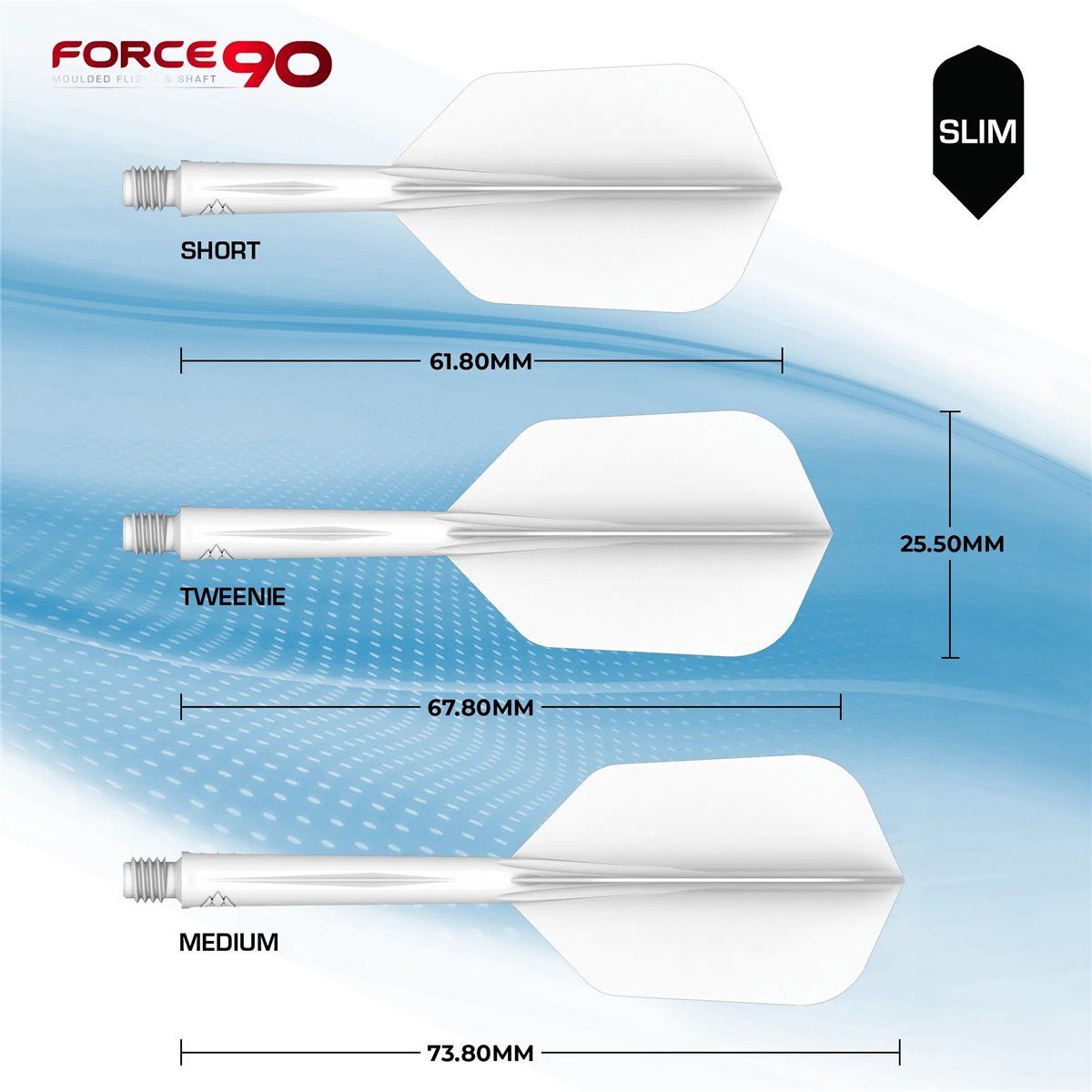 Mission Force 90 Slim – Sistema Flight/Shaft per Freccette Shafts