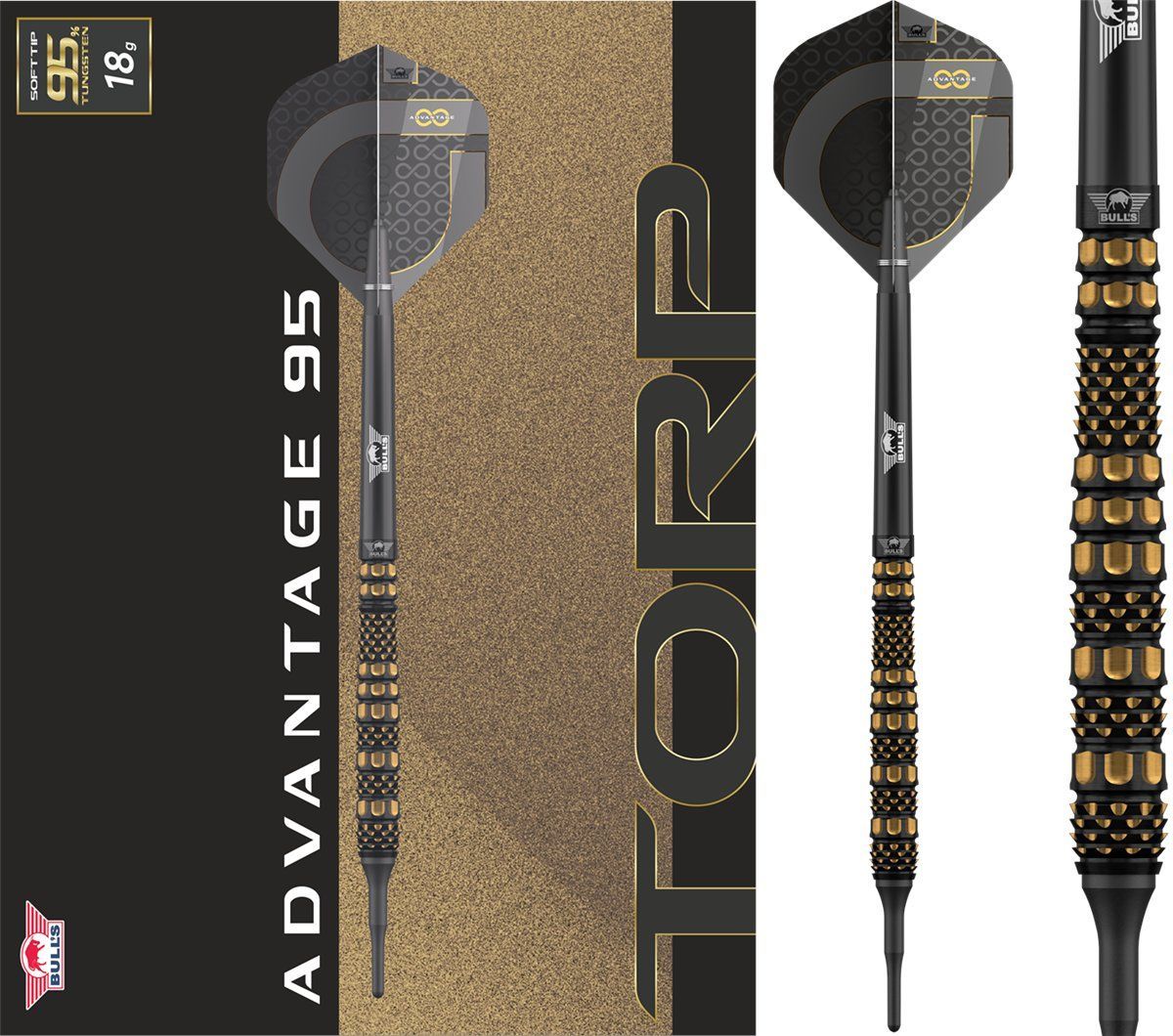 Bull´s Advantage Torp 95% Softdarts 18 Gramm Softdarts
