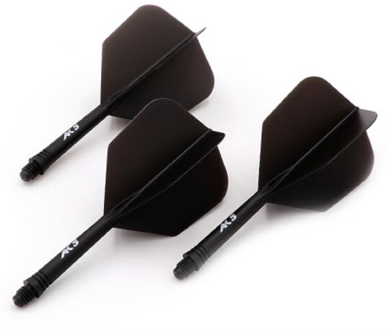 Cuesoul Dart Flight/Shaft AK5 Black Big Wing Flights