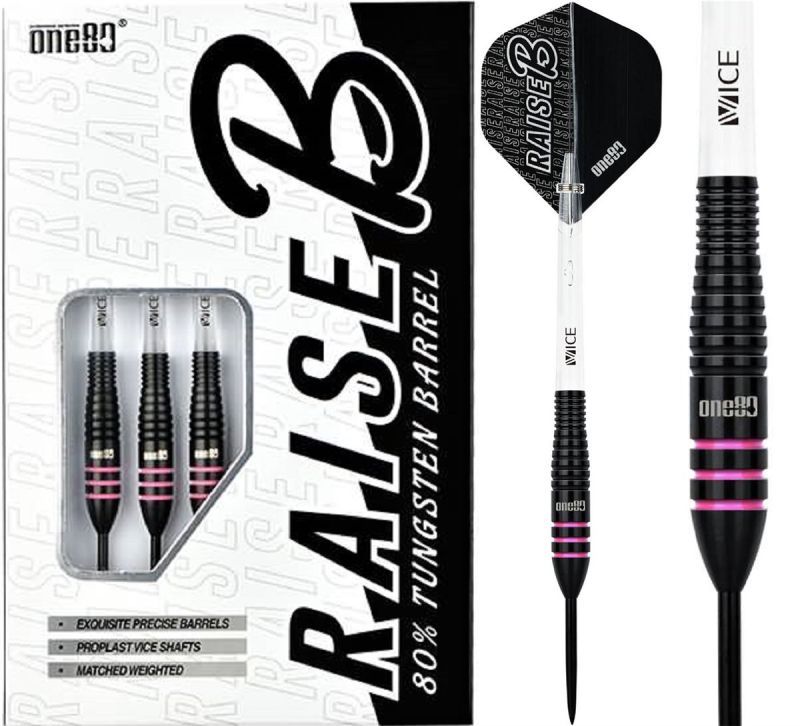 one80 Raise B BPI Freccette Steel Tip 23 Grammi Steeldarts