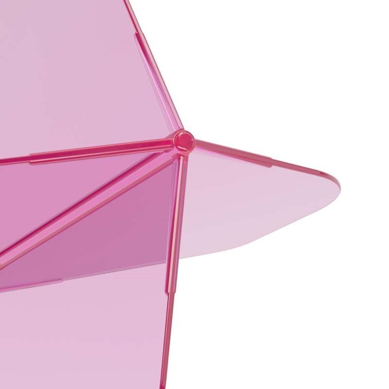 Cuesoul aletta per freccette/Asta ROST 77 Trasparente Pink standard grande Flights