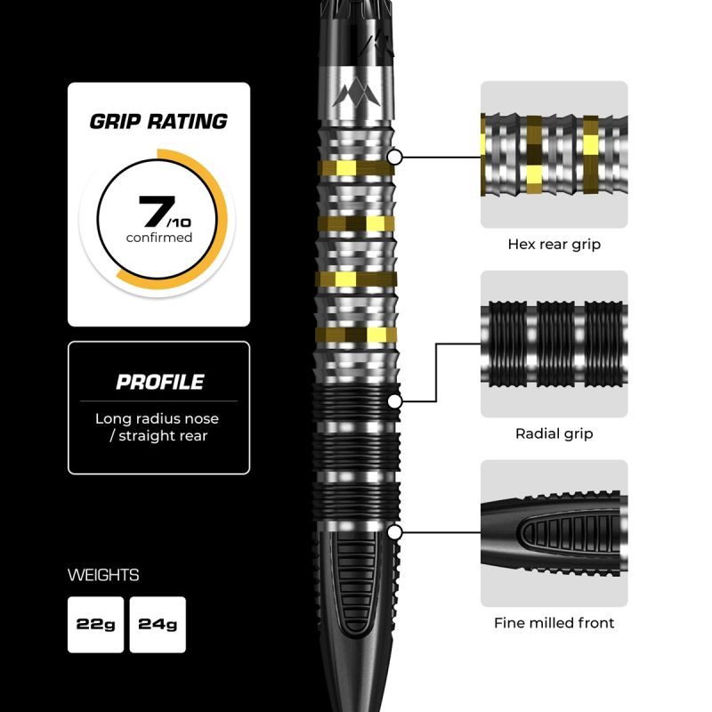 Mission Astro RP 95% Steeldarts 22/24 Gram Steeldarts
