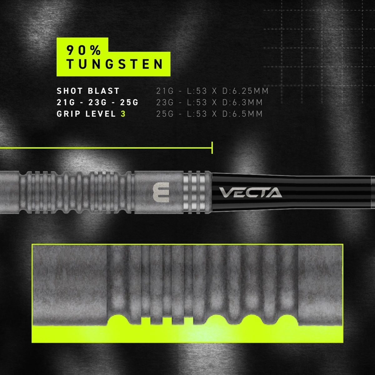 Winmau Michael van Gerwen TS Switch Point 90% Steeldarts 21/23/25 Gramm Steeldarts