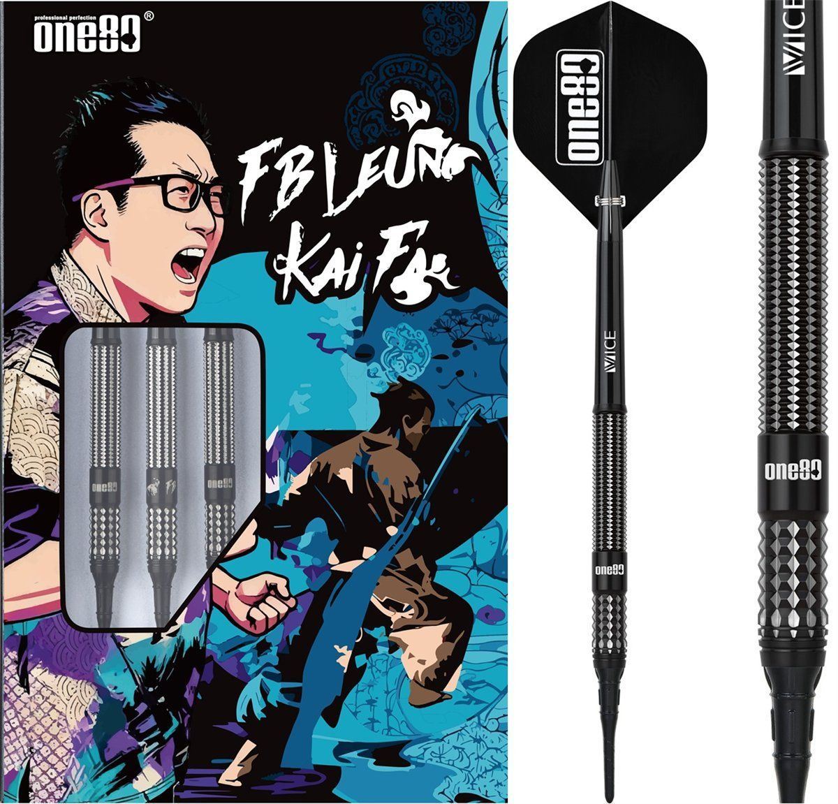 One80 FB Leung V3 Signature Dart 90% Softdarts 18 Gram Softdarts