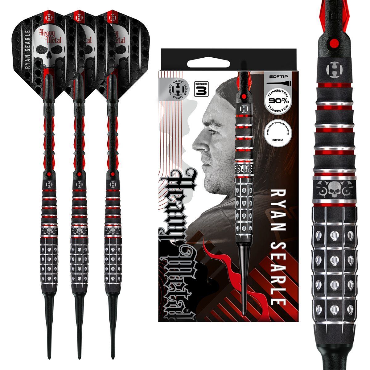 Harrows Ryan Searle G3 90% Softdarts 18/20 Gramm Softdarts