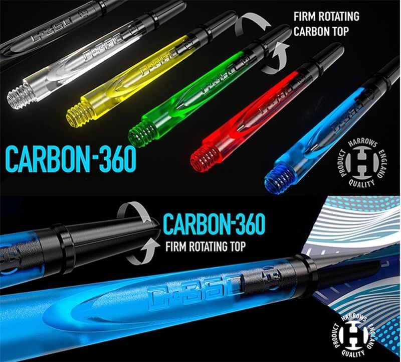 Harrows Ersatz Tops für Carbon 360 Dart Spinning Shafts Shafts