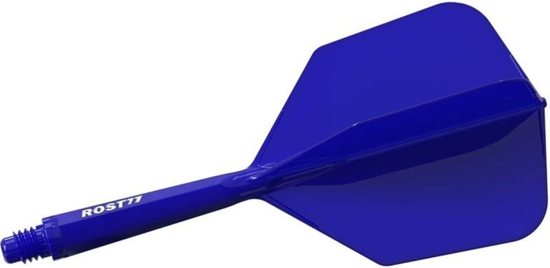 Cuesoul aletta per freccette/Asta ROST 77 Solid Blue Big Wing Flights