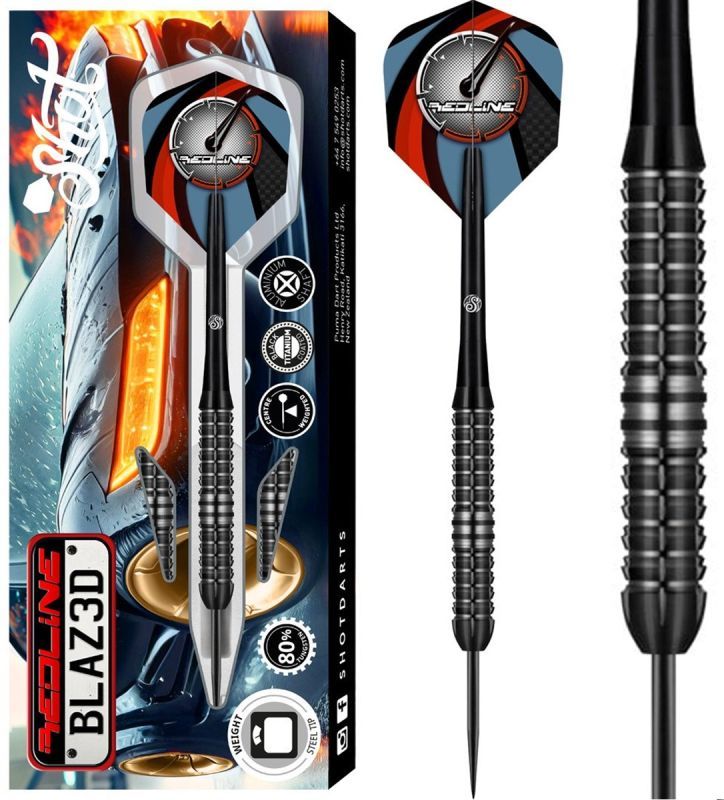 B-Ware Retoure Shot! Redline Blazed 80% Steeldart 22 Gramm Steeldarts
