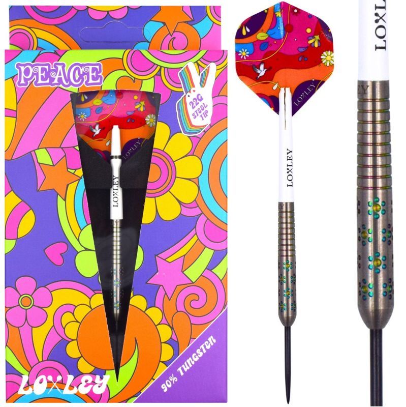 Loxley Woodstock Darts Peace Steeldarts 22 Gramm Steeldarts