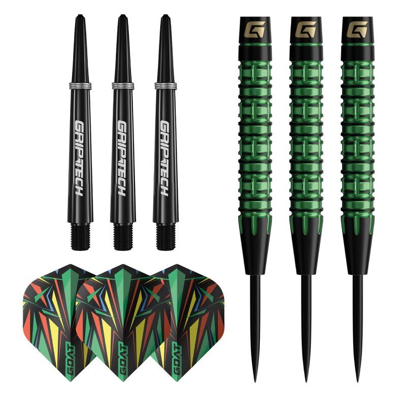 GOAT Athlete Green 90% Steeldarts 23/25 Gram Steeldarts