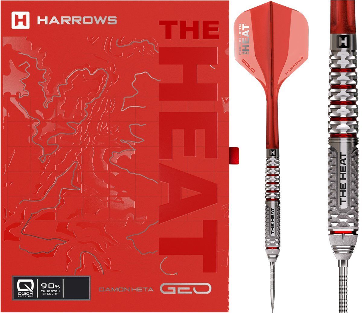 Harrows Damon Heta GEO Quick Point 90% Steeldarts 22/23/24/25 Gram Steeldarts