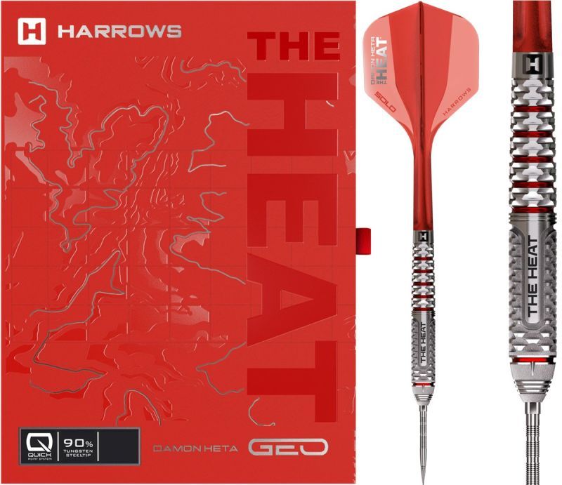 Harrows Damon Heta GEO Quick Point 90% Steeldarts 22/23/24/25 Gram Steeldarts
