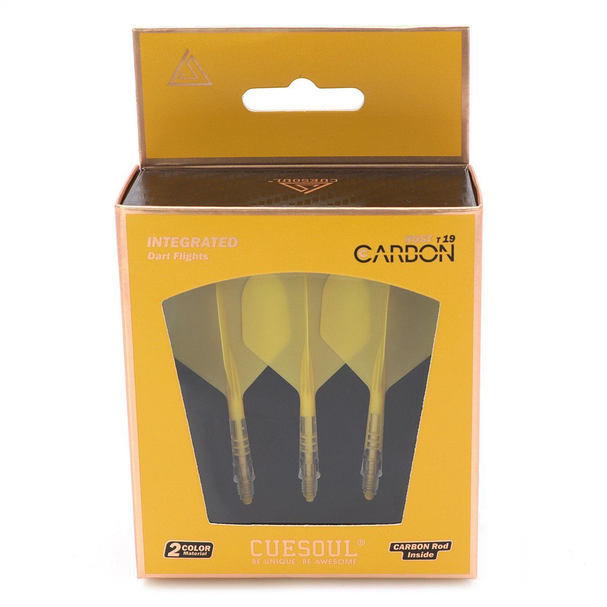 Cuesoul aletta per freccette/Asta ROST T19 Carbon Asta Giallo/Giallo Standard Flights