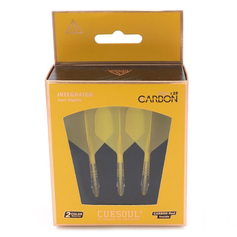 Cuesoul aletta per freccette/Asta ROST T19 Carbon Asta Giallo/Giallo Standard Flights