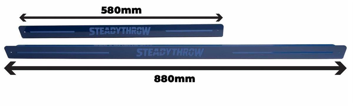 Oche SteadyThrow Lite avec bande auto-agrippante pour tapis de fléchettes de 60 à 90 cm de large Abwurflinie