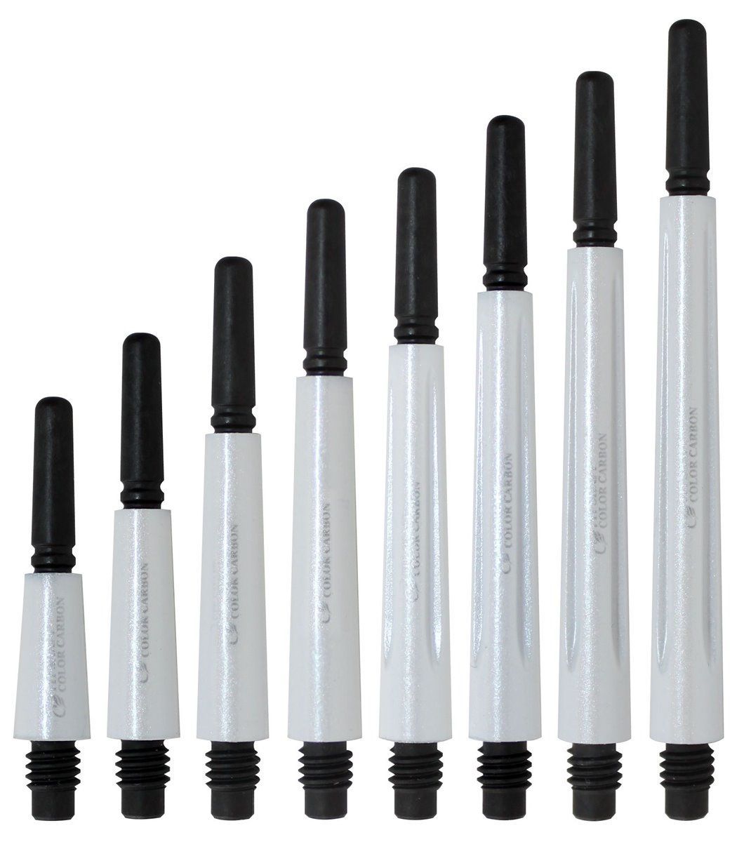Cosmo Darts Carbon Fit Shafts Pearl Weiß Locked Shafts