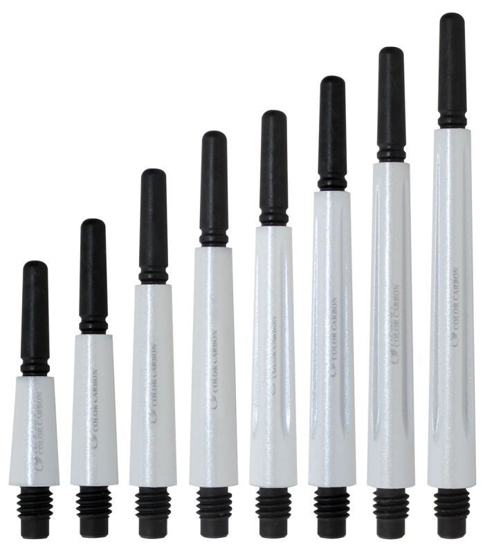 Cosmo Darts Carbon Fit Shafts Pearl Weiß Locked Shafts