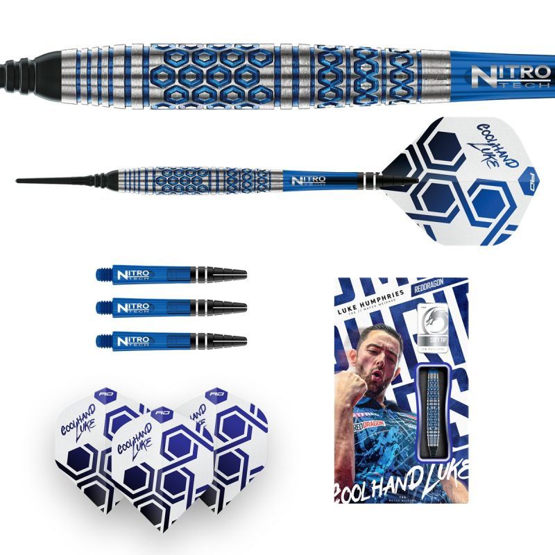 Reddragon Luke Humphries TX5 90% Fléchettes à pointe souple 20 Grammes Softdarts
