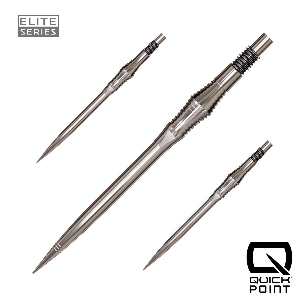 Harrows Quick Points Spire 30/35/40 mm Silver/Black/Gold Wechselspitzen