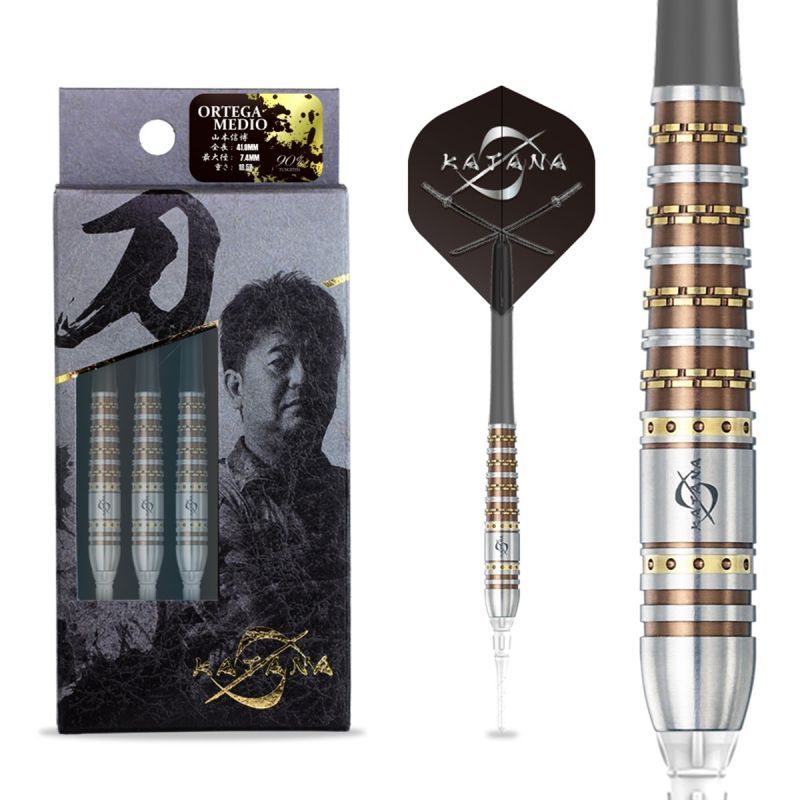 Dynasty Katana Ortega Medio Nobuhiro Yamamoto 90% Le mie freccette elettroniche Soft Tip 18,5 Grammi Softdarts