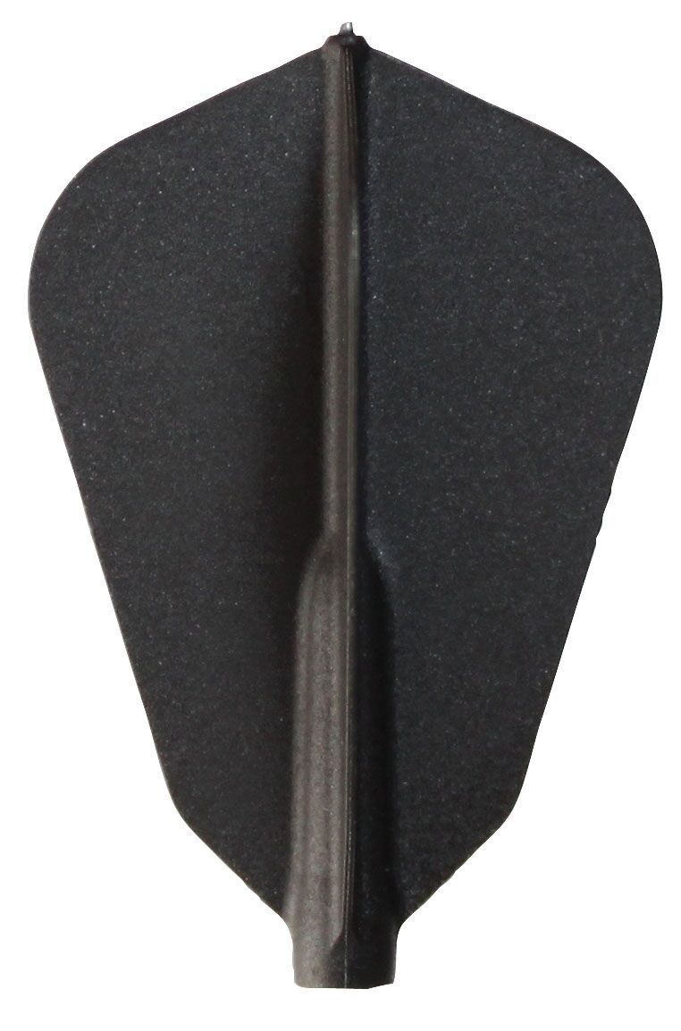 2 Set Cosmo Darts Fit Flights Schwarz F-Shape Flights
