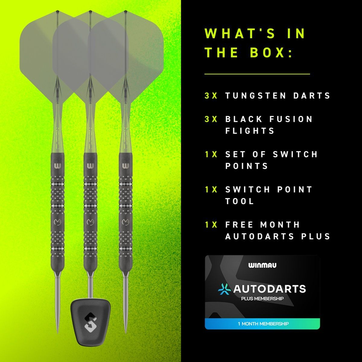 Winmau Michael van Gerwen TS-PRO Switch Point 90% Steeldarts 23/24/25 Gramm Steeldarts