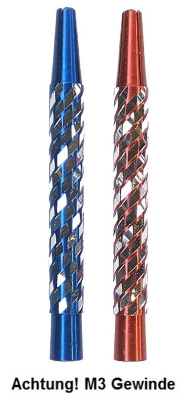 M3 Dart Shaft Set Alu Diamond Cut Shafts