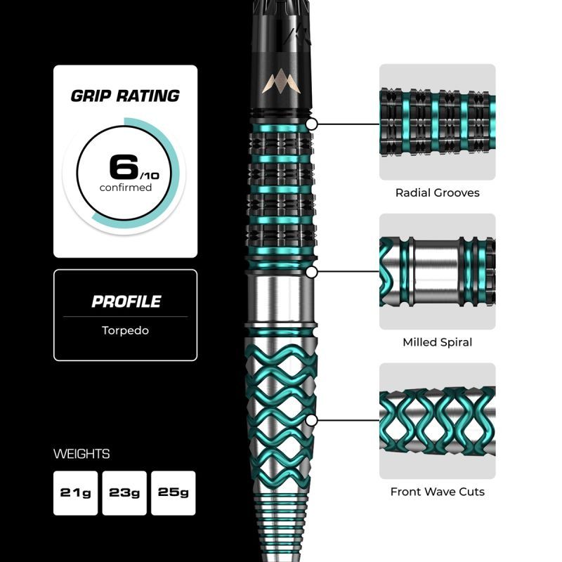 Mission Neptune RP 90% Steeldarts 21/23/25 Gram Steeldarts