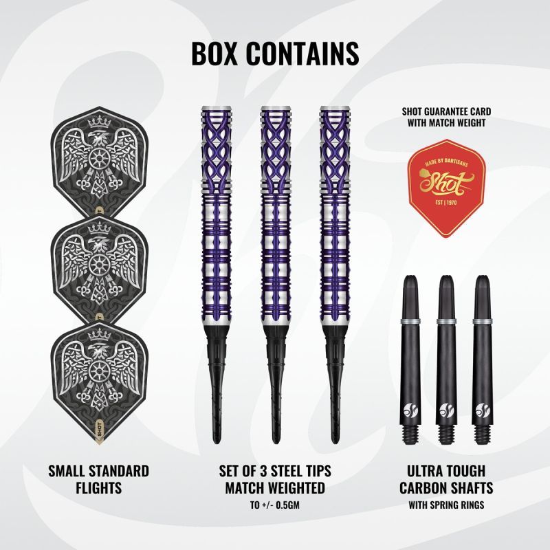 Shot! Goths Visara 90% Tungsten Softdarts 20 Gramm Softdarts