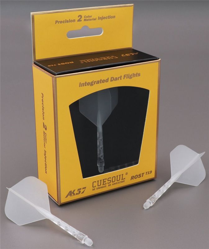Cuesoul aletta per freccette/Asta ROST T19 Aletta Trasparente Standard Flights